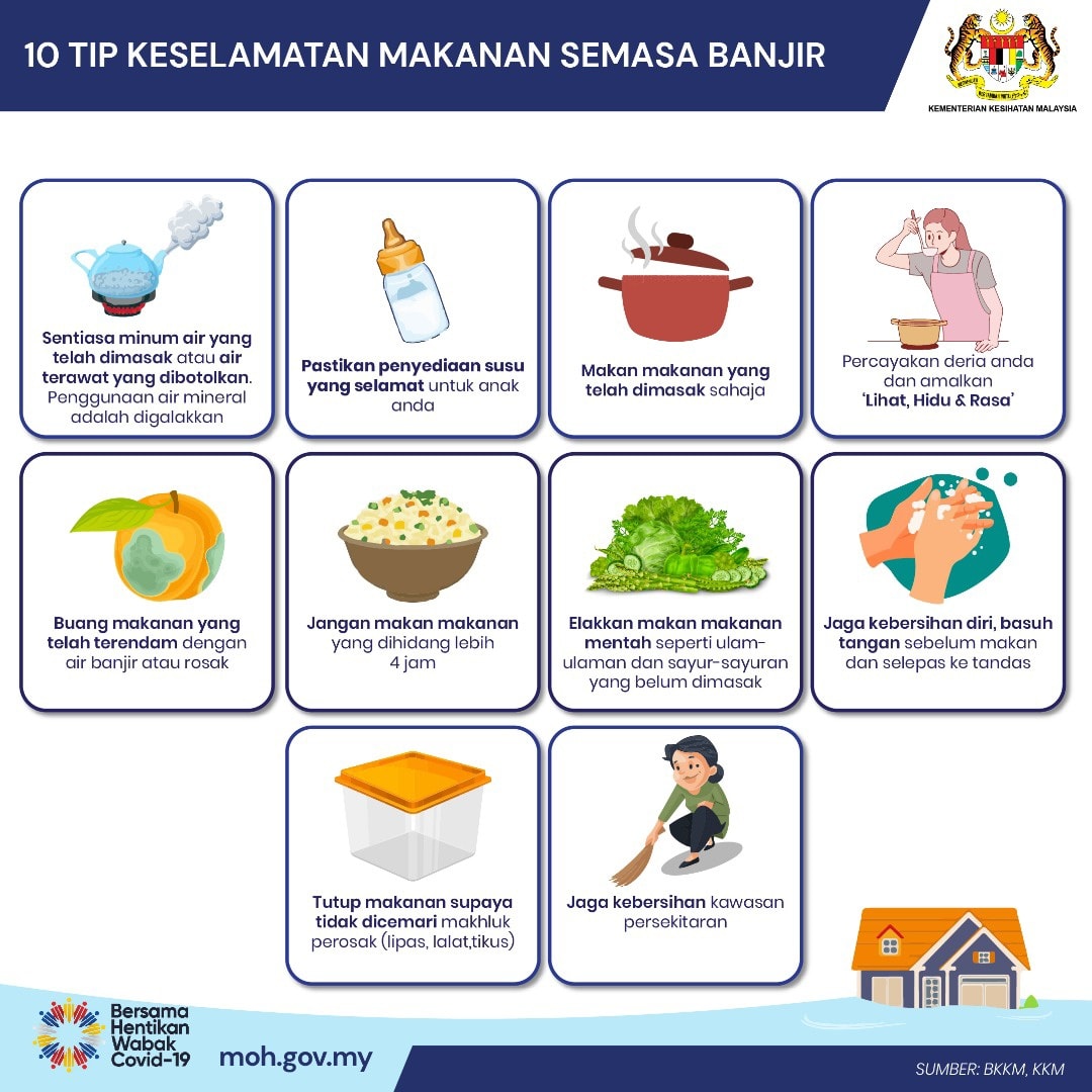 10 Tip Keselamatan Makanan Semasa Banjir